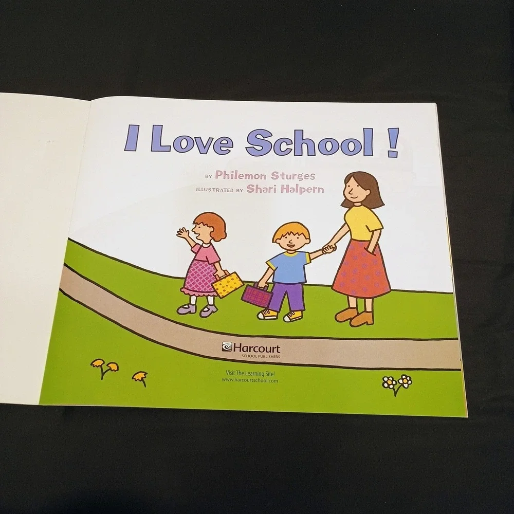 I Love School! Philemon Sturges Shari Halpern Harcourt Oversized Paperback Book